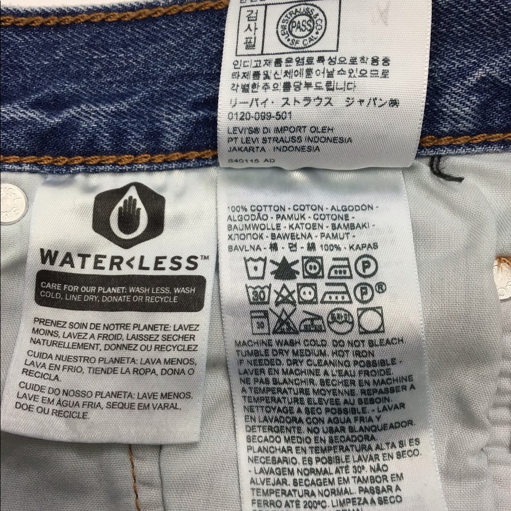Levi’s 501 Cut Off Button fly Jean Shorts waist 30 - Picture 6 of 9